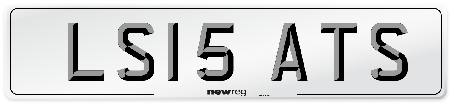 LS15 ATS Number Plate from New Reg